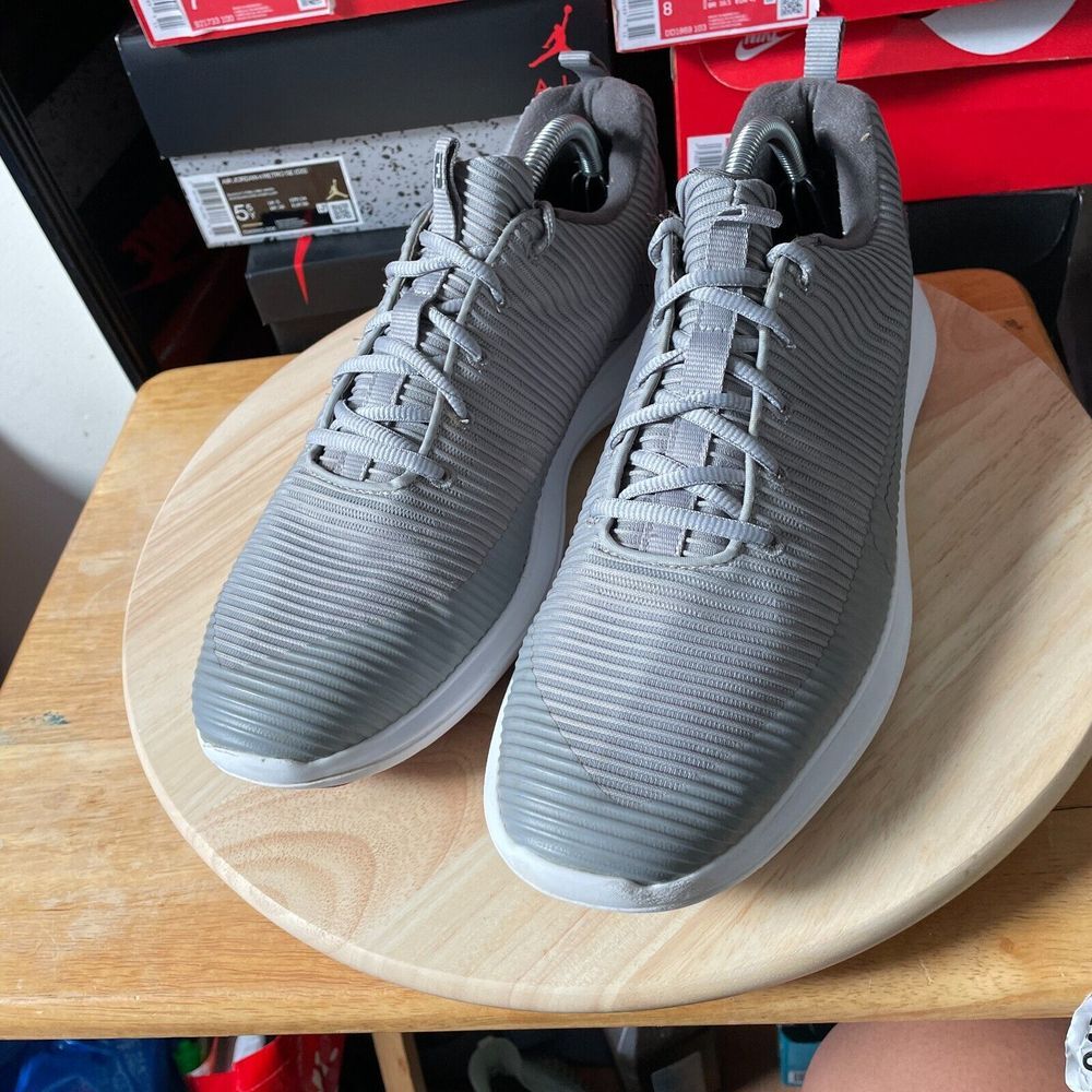 FOOTJOY FLEX XP MENS 11 SHOES Gray White DS GOLF Spikeless Golfer Mesh‎ Sneakers - Picture 3 of 11